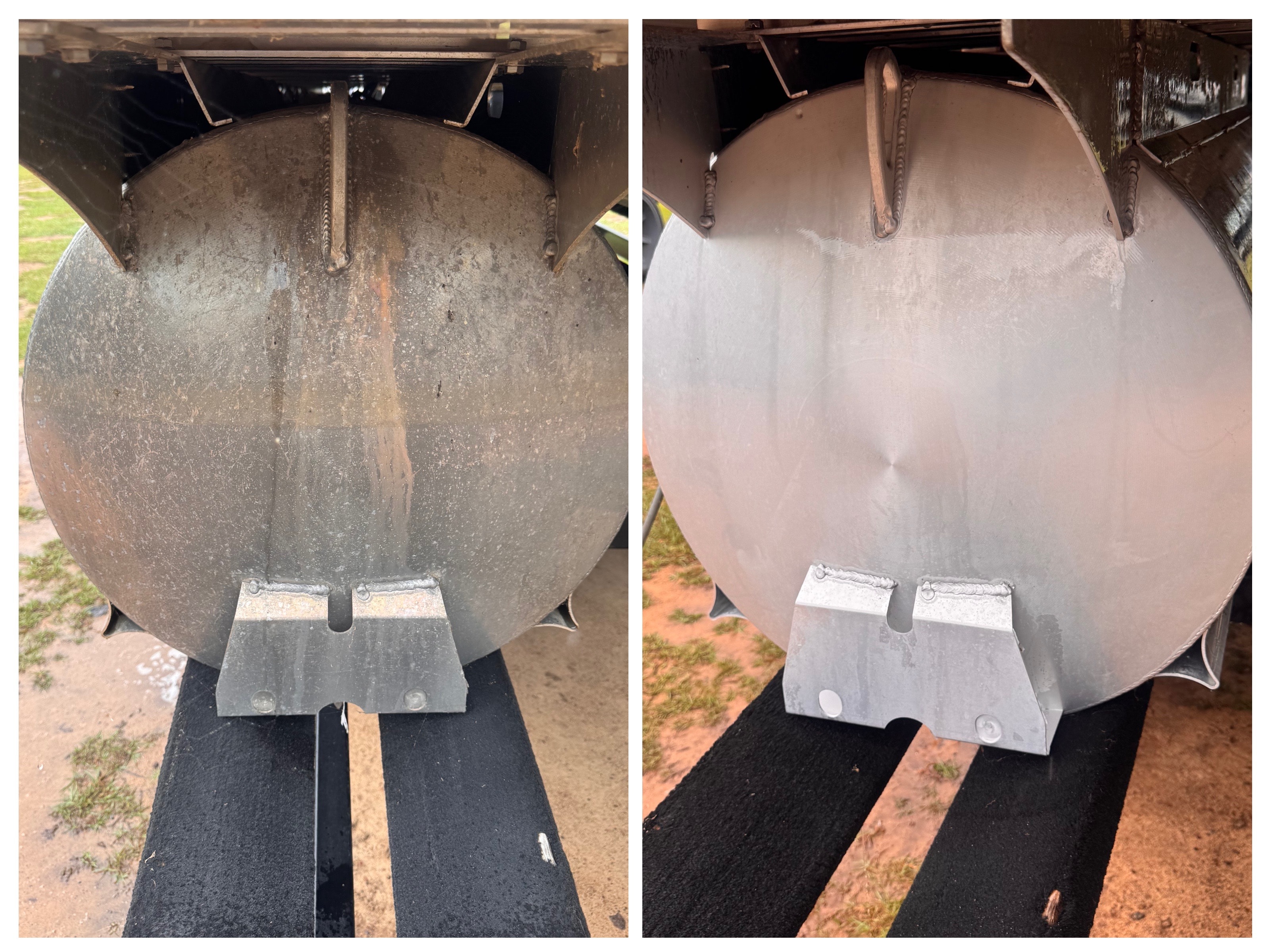 Boat hull ceramic coating — polished fiberglass