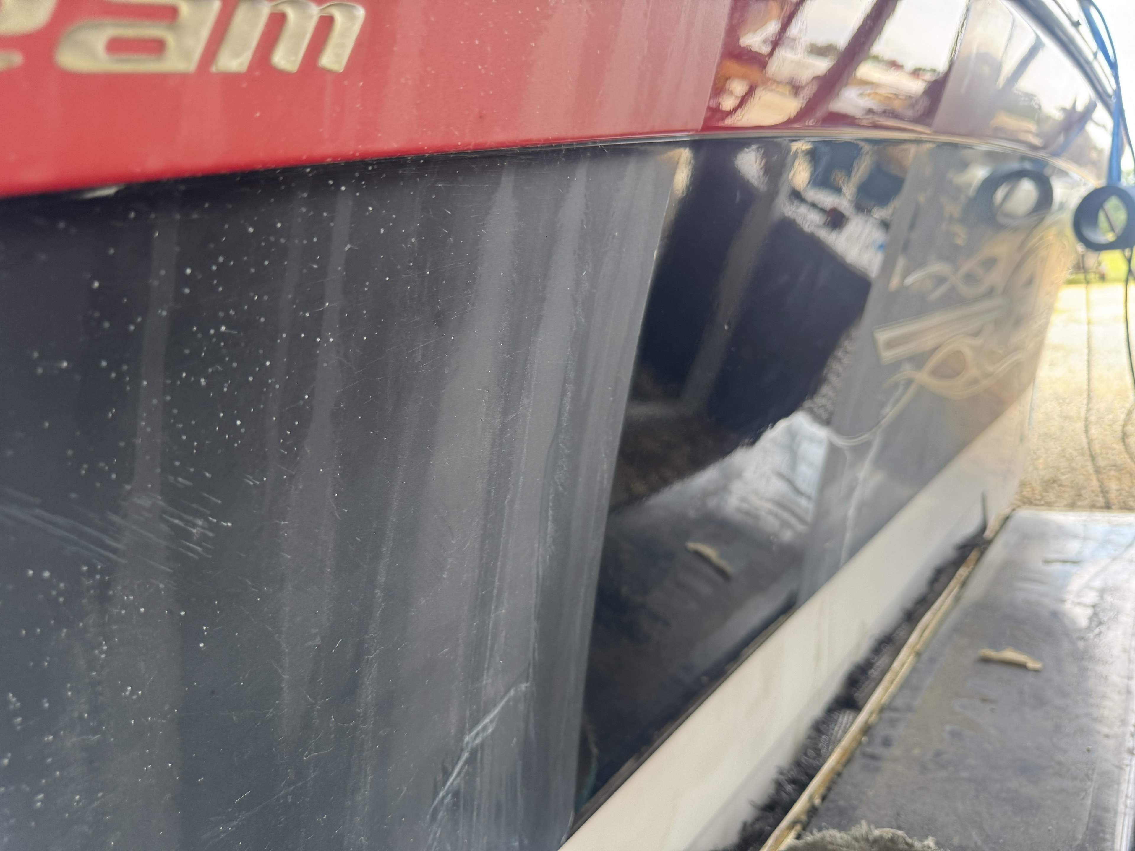 Gelcoat restoration — oxidation removed